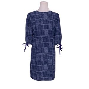 Mossimo denim patchwork open tie sleeve dress